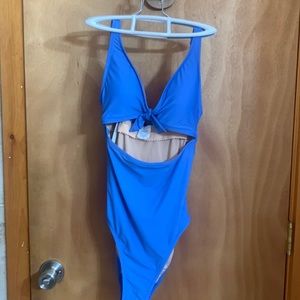 J. Crew tie-front cutout one-piece swimsuit